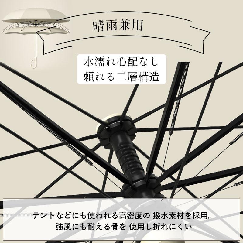 逆さ傘 ワンタッチ 自動開閉 晴雨兼用 完全遮光 紫外線 8本骨 無地 反射テープ 折り畳み UVカット 雨傘 日傘 折りたたみ 強力撥水 遮熱 耐風｜share-21｜10