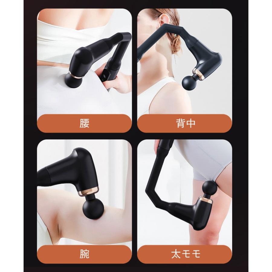 筋膜リリースガン 筋膜リリース マッサージガン マッサージ器 ハンディガン USB充電 ハンディマッサージャー 全身 背もたれ 肩こり 対策