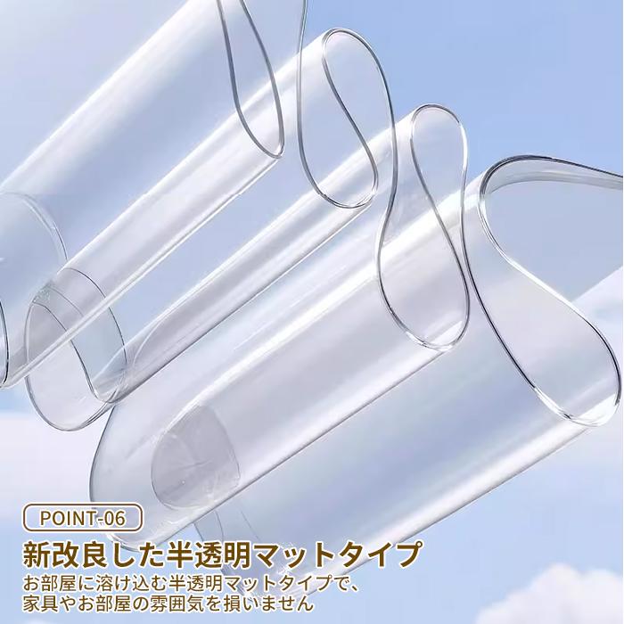 キッチンマット お手入れ簡単 半透明 L字型 フラット 2タイプ クリア 部屋 リビング ペット PVC 厚1.5mm チェアマット カットOK 傷 カビ 防止 撥水 床暖房対応 |  | 12