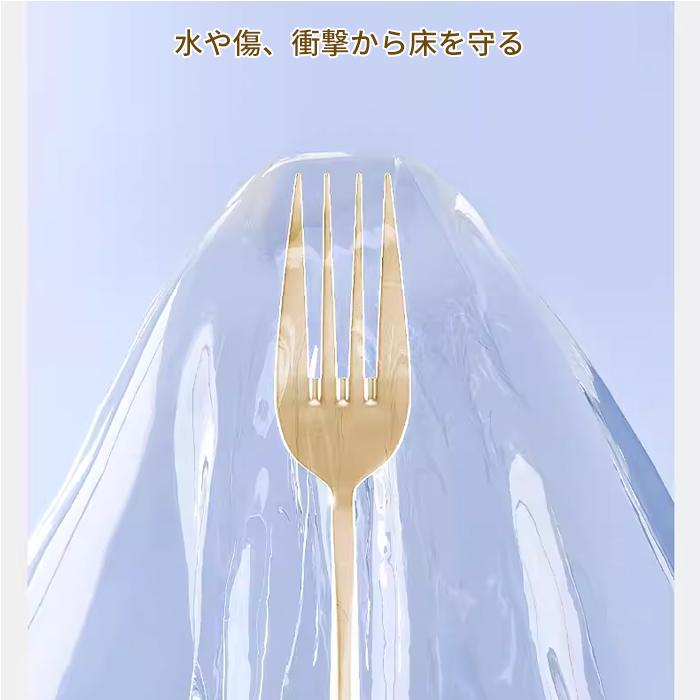 キッチンマット お手入れ簡単 半透明 L字型 フラット 2タイプ クリア 部屋 リビング ペット PVC 厚1.5mm チェアマット カットOK 傷 カビ 防止 撥水 床暖房対応 |  | 13