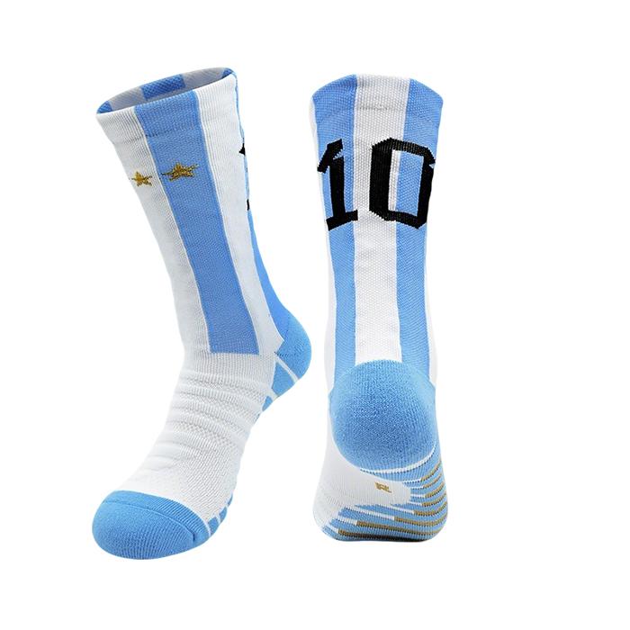 メンズ サッカーソックス 1足 7番 9番 10番 11番 30番 ２足セット大人用 サッカー 吸湿 タオル生地 サッカーストッキング フットサル 滑り止め スポーツソックス |  | 22