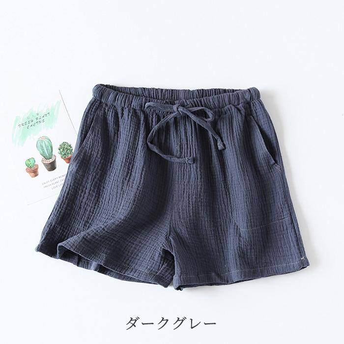 レディーズ メンズ ハーフ ショートパンツ ルームパンツ パンツ単品 パンツ 半ズボン 部屋着 ポケット付き 紐付き 綿100% コットン 敏感肌 速乾 吸汗 薄い 軽い |  | 17