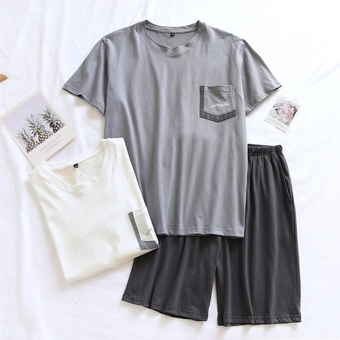 ルームウェア メンズ パジャマ ナイトウエア 綿100％ クルーネック 伸縮性 敏感肌 上下セット 長袖 長ズボン ゆったり 柔らかい 快適 快眠 部屋着 LL 2色展開 |  | 06