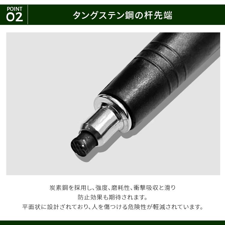 トレッキングポール ウォーキングポール I型 L型 アルミ トレランポール 軽量315g 4段伸縮式 キャップ付 スノーバスケット 調節可能ストラップ 登山杖 登山用品 |  | 08