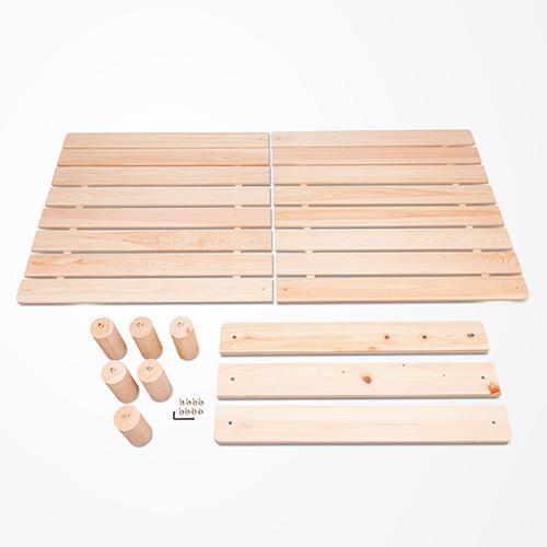 ひのきベッド『かおりちゃん』シングル 【ベーシック】 : シェアみの