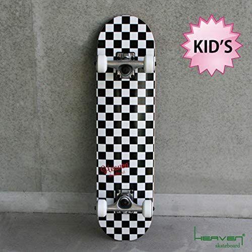 スケートボード 28.5×7.357インチ 72.4×18.7cm HEAVEN JUNIOR SKATEBOARD CHECKER チェッ HEAVEN 5×7 357インチ 4×18 7cm JUNIOR SKATEBOARD CHECKER チェッ 　 メイプル 7ply