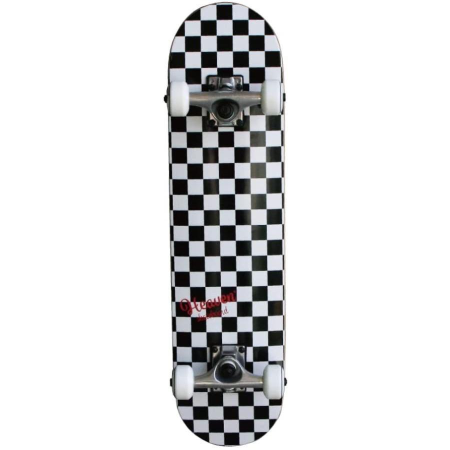 スケートボード 28.5×7.357インチ 72.4×18.7cm HEAVEN JUNIOR SKATEBOARD CHECKER チェッ HEAVEN 5×7 357インチ 4×18 7cm JUNIOR SKATEBOARD CHECKER チェッ 　 メイプル 7ply