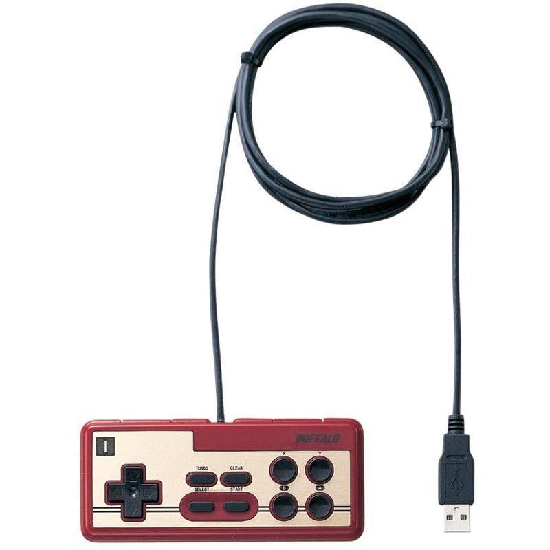 お値下げ iBUFFALO USB接続 8ボタンゲームパッド デジタル 連射機能付 ファミコン風 レッド BGCFC801RDA 【2261477982】(13512円)