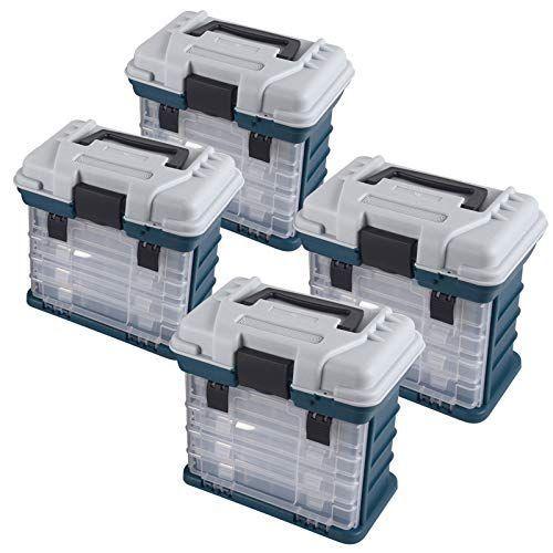 特別セーフ タックルボックス 釣り お得な４個セット 収納 トレイタック 文具 工具 トレイ 整理 エギ ジギ エギング ジギング フィッシング 具 タックルボックス Psicanalise Sp Com Br