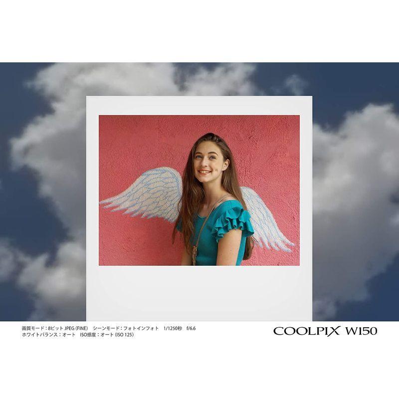 【２点セット】 Nikon デジタルカメラ COOLPIX W150 防水 W150WH クールピクス ホワイト 【AA8123740568】(29350円)
