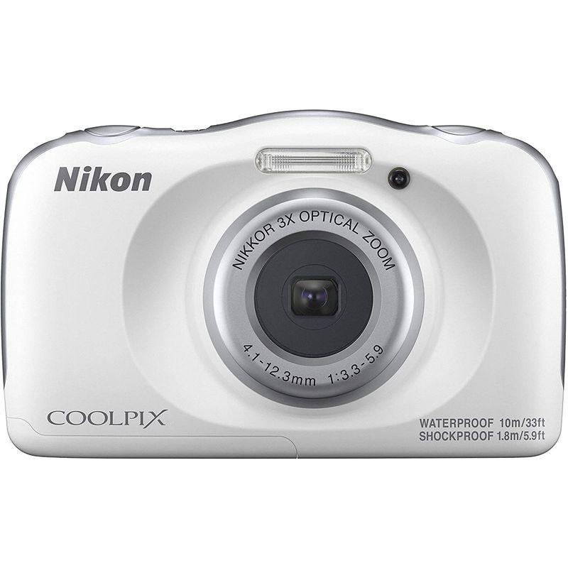【２点セット】 Nikon デジタルカメラ COOLPIX W150 防水 W150WH クールピクス ホワイト 【AA8123740568】(29350円)