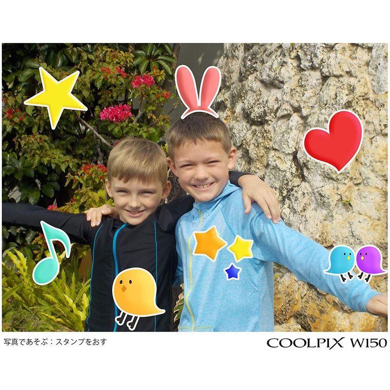【２点セット】 Nikon デジタルカメラ COOLPIX W150 防水 W150WH クールピクス ホワイト 【AA8123740568】(29350円)