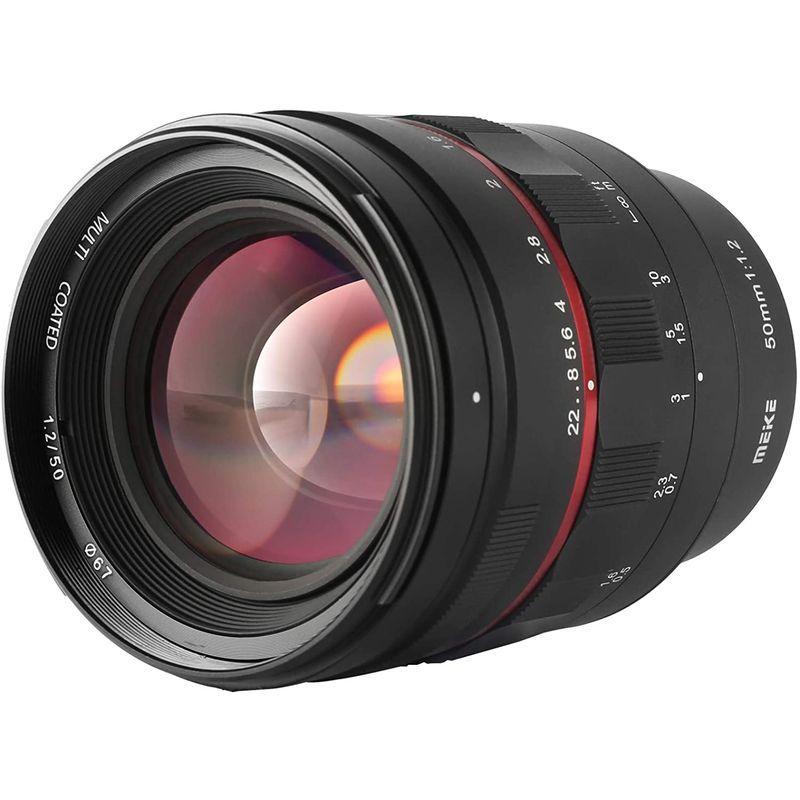 新品未使用！ Meike 50mm F1.2 大口径マニュアルフォーカスフルフレームレンズ Sony FE Eマウントミラーレスカメラ A7RIII A7 【PET7070531890】(25545円)