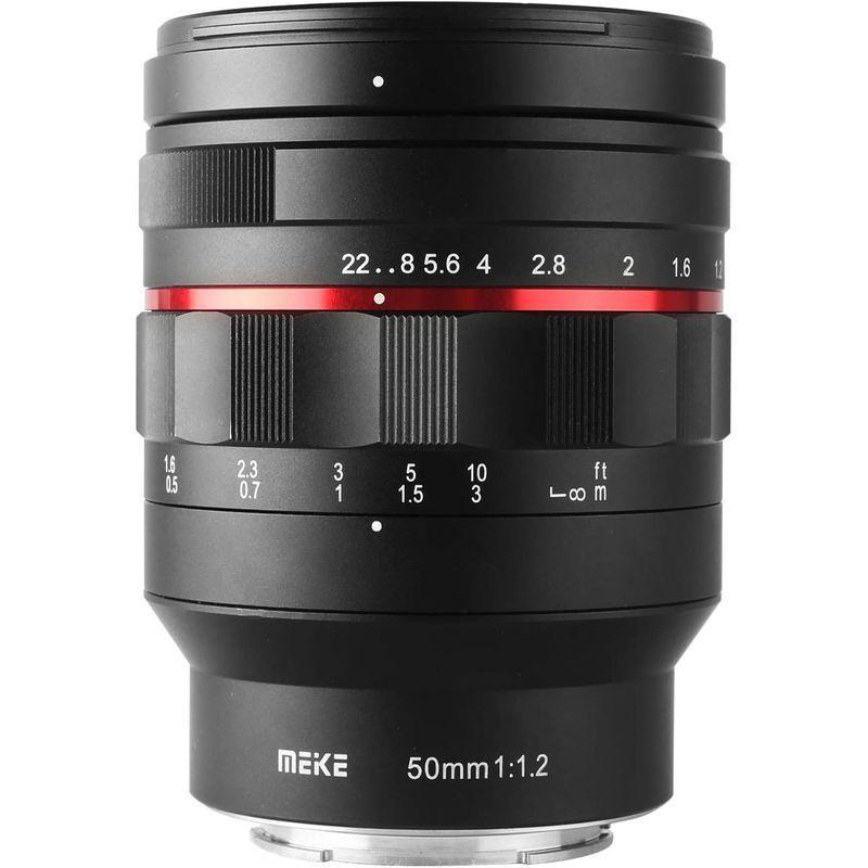 新品未使用！ Meike 50mm F1.2 大口径マニュアルフォーカスフルフレームレンズ Sony FE Eマウントミラーレスカメラ A7RIII A7 【PET7070531890】(25545円)