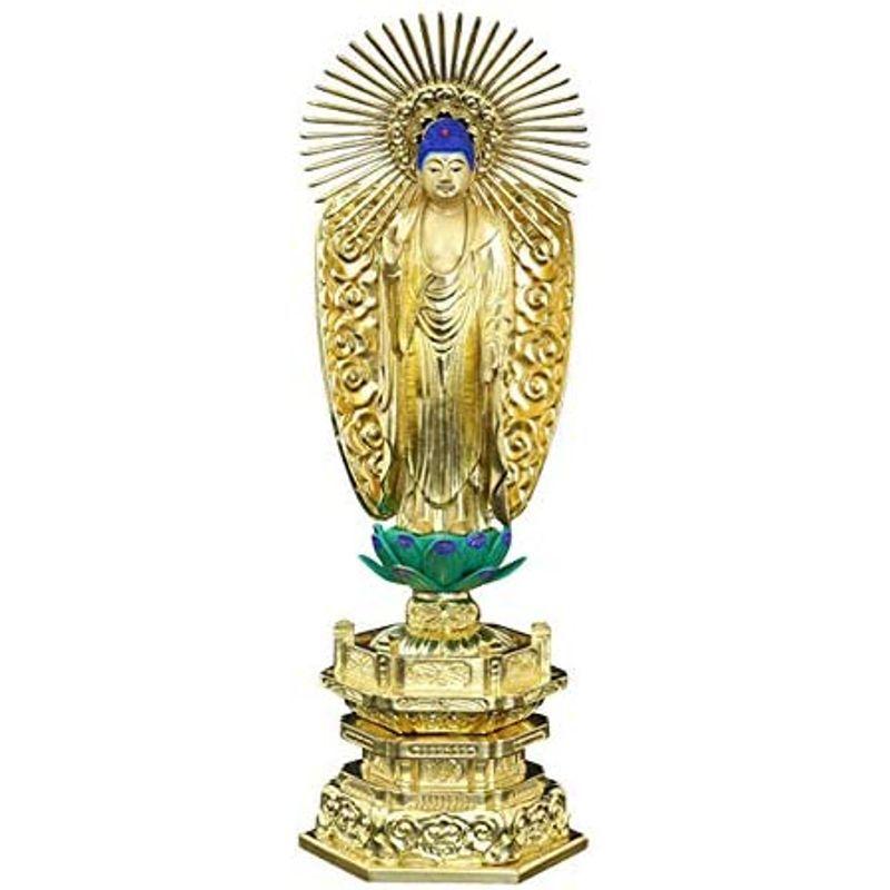 楽天最安値に挑戦】京仏壇はやし 仏像 中七肌粉 六角台座 西立弥陀 5寸 高さ34.5cm 幅11.2cm 奥行7.8cm (浄土真宗 西本願寺派 お西 西 仏像 シャワーサンダル メンズ スポーツサンダ サンダル レディース スリッポン サンダル サボ アウトレット 品質よい 大きいサイズ メッシュサンダル ルームシューズ ビーチ 海 ロジ発送