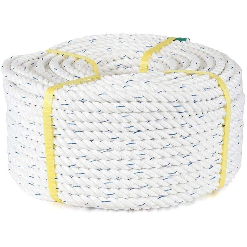 マリン用品の阪栄商会オリジナル日本製 スパンエステル ロープ 14mm x 50m スパンエステル ロープ 14mm 50m 　