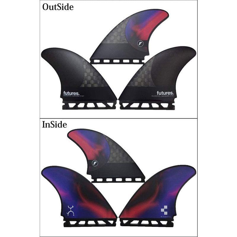 ショートボード用フィン FUTURES FIN フューチャーフィン BLACK STIX MACHADO PIVOT ROB MACHADO MACHADO PIVOT FOIL FUTURES FIN フューチャーフィン BLACK STIX ROB 109mm 114mm