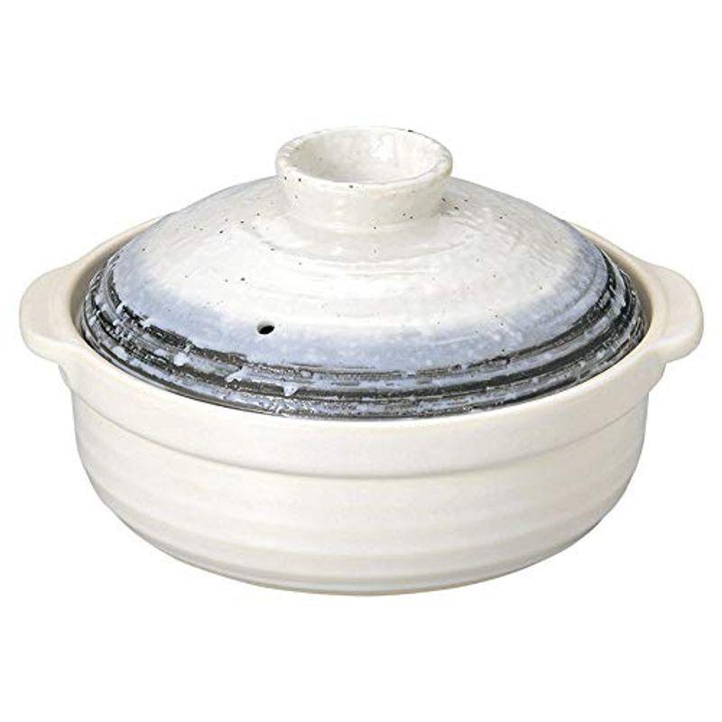 純正品 新品 姿月窯 土鍋 鍋 7号 Ih対応 おしゃれ なごり雪 石目7号鍋 青系 和食器 土鍋 日本製 美濃焼 陶製プレート ステンレスihプレート付 大量購入送料無料 Www Superavila Com