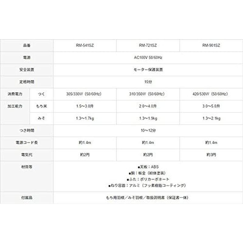 餅つき機「もちつき」 RM-721SZ もちつき RM 721SZ