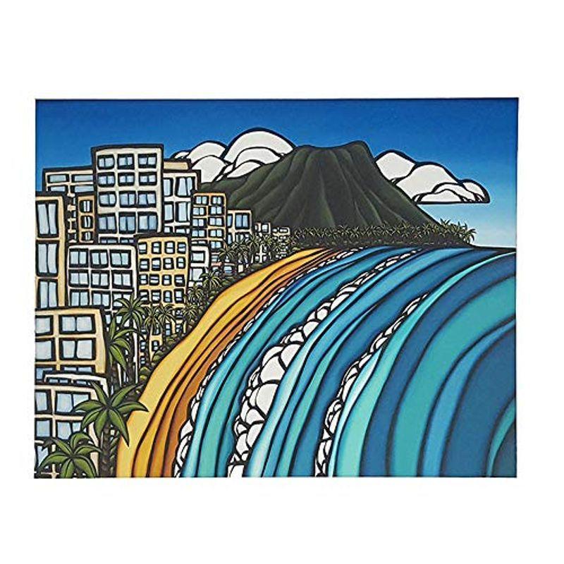 無料引換券が当たる ヘザーブラウン Heather Brown Art Print 絵画 W40 6 H50 8cm Lサイズ Waikiki ワイキキ サイ スペシャル限定品 Aldeasur Com
