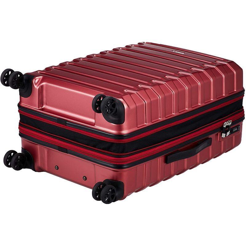 ベラージ スーツケース TSAダイヤルロック 8輪キャスター CRUST2-M 70L 4.2kg レッド スーツケース TSAダイヤルロック 8輪キャスター CRUST2 70L 2kg レッド ファスナー