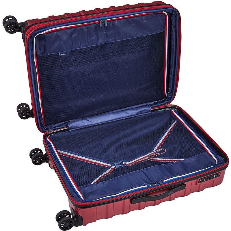 ベラージ スーツケース TSAダイヤルロック 8輪キャスター CRUST2-M 70L 4.2kg レッド スーツケース TSAダイヤルロック 8輪キャスター CRUST2 70L 2kg レッド ファスナー