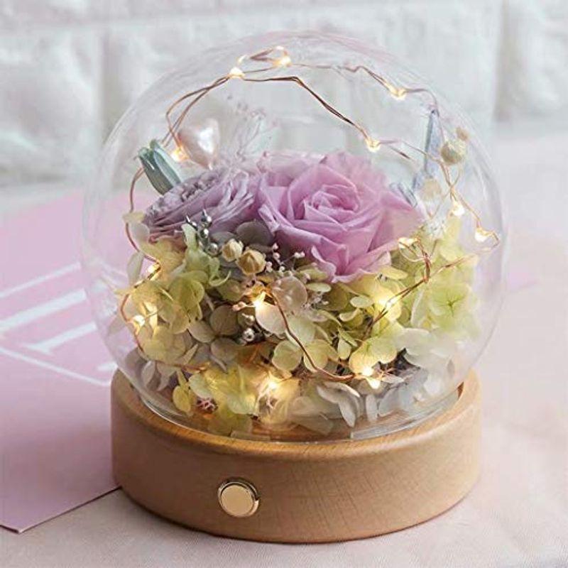 安いクリアランス プリザーブドフラワー ガラスドーム 薔薇 ドライフラワー 枯れない花 フラワーギフト プレゼント ギフトボックス 手提げ袋 メッセージカード 売り出し超特価 Electrobarfak Ir
