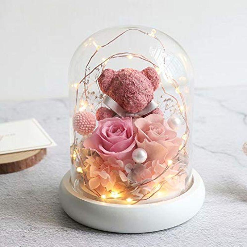 安いセール プリザーブドフラワー ギフト 枯れない花 薔薇 ガラスドーム ローズ 植物熊 くま 可愛い ドライフラワー プリザーブド フラワー ラッピン ショッピングオンライン Fairtradecacao Com