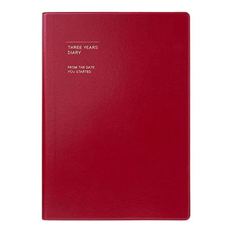 魅力の Tyd A5正寸 1月始まり 年号フリー ダイアリー 手帳 マークス 3年連用日記 育児日記 Cdr Tyd01 Re レッド ソフトカバー 日記帳 ダイアリー Voiceqube Com