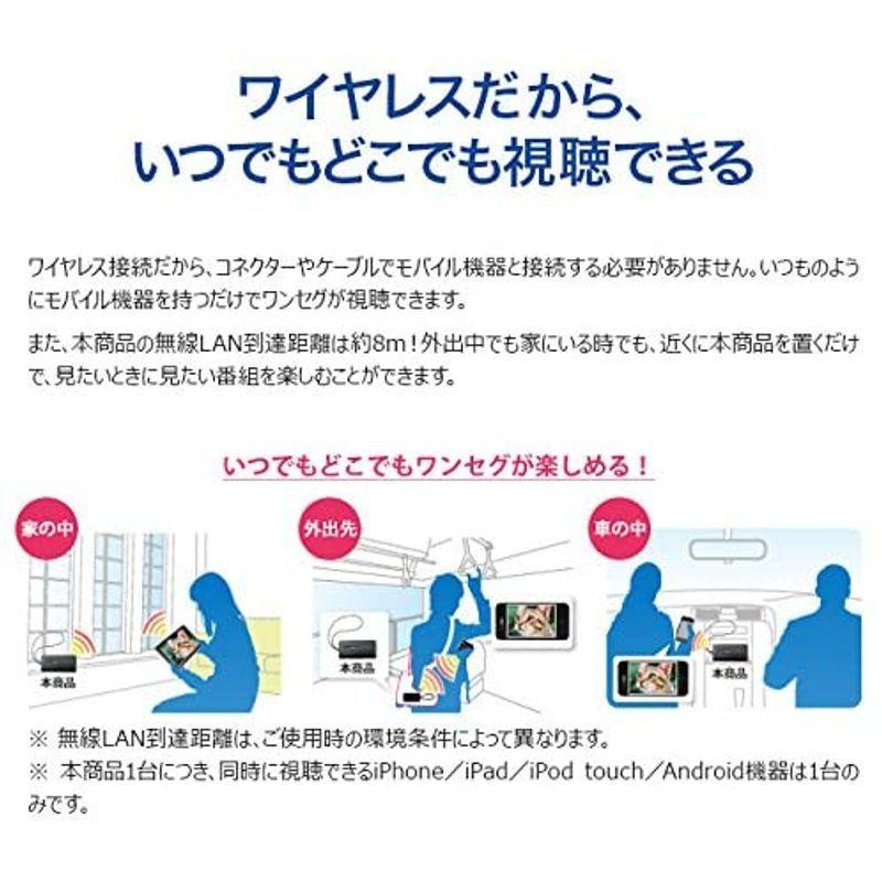 I-O DATA ワンセグチューナー iPhone/Android機器対応 ワイヤレス GV-SC500/AI2 DATA ワンセグチューナー iPhone/Android機器対応 ワイヤレス GV SC500/AI2 バッテリー