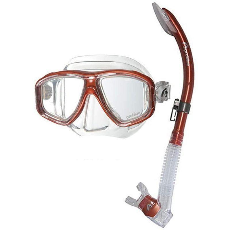 PROBLUE プロブルー 軽器材2点セット シュノーケリング 度付きレンズ付セット MS-252 オルナタ Ornata シリコンマスク プロブルー 軽器材2点セット シュノーケリング 度付きレンズ付セット MS オルナタ Ornata シリコンマスク 　