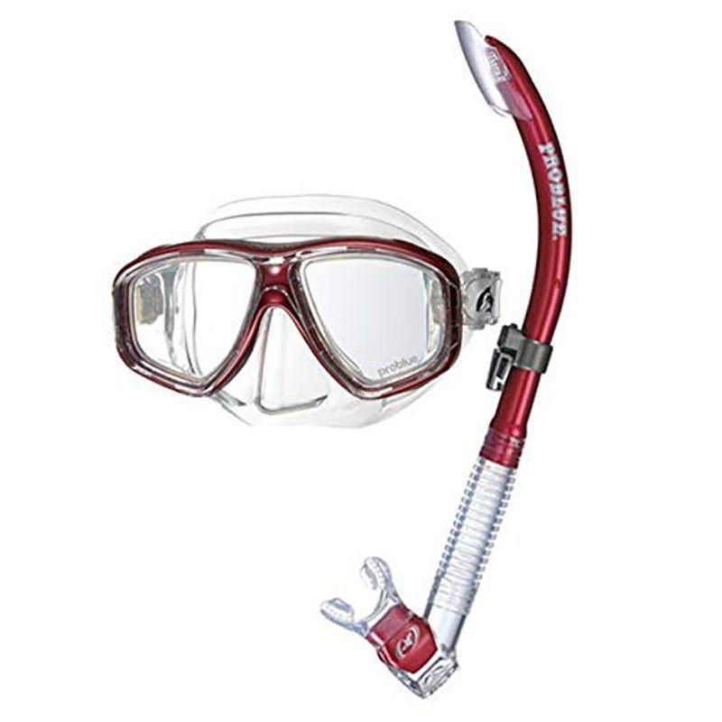 PROBLUE プロブルー 軽器材2点セット シュノーケリング 度付きレンズ付セット MS-252 オルナタ Ornata シリコンマスク