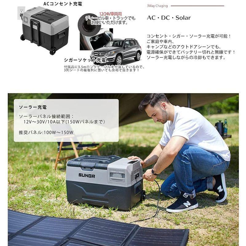 ポータブル 冷凍庫 車載冷蔵庫 バッテリー内蔵 30L ポータブル 冷凍冷蔵庫