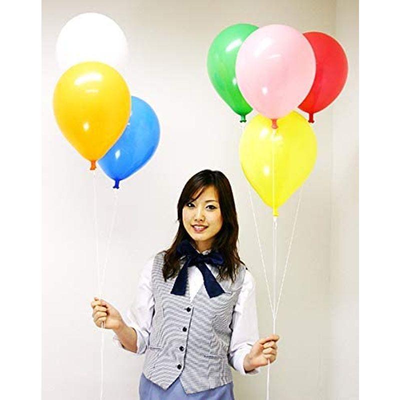 天然ゴム風船 10インチ 無地カラーヘリウムガス用(300ヶ) ワンタッチバルブ、糸付バルーン 929 10インチ 300ヶ ワンタッチバルブ 無地カラーヘリウムガス用 糸付バルーン 　
