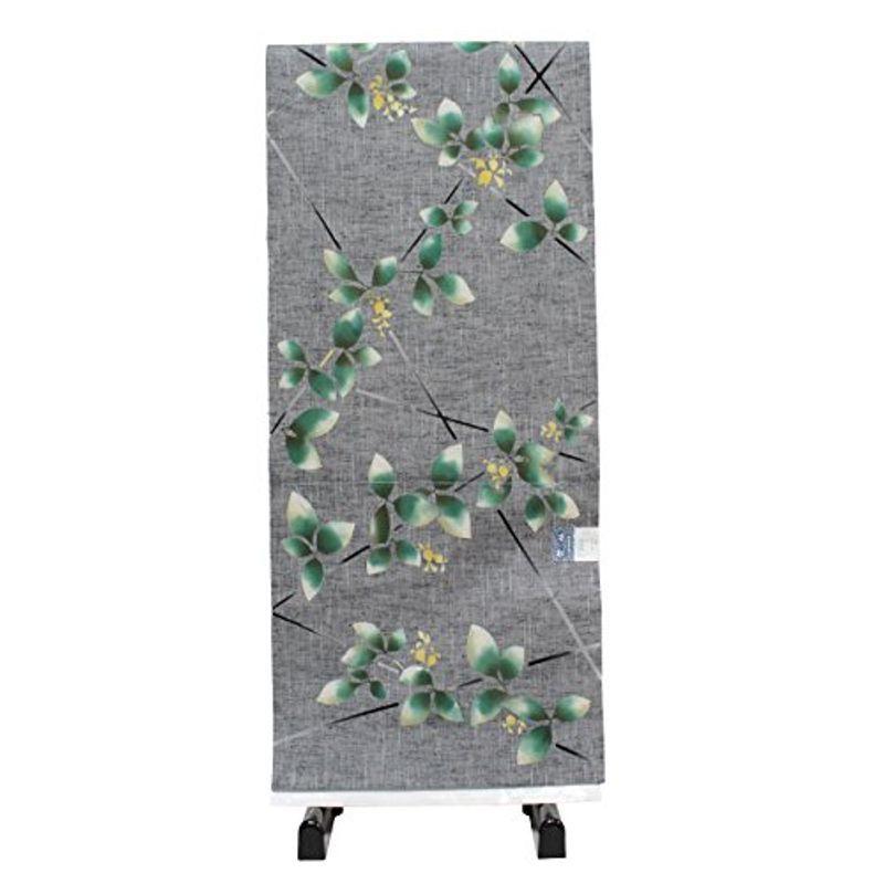 竺仙 浴衣 反物 ゆかた 綿紬 グレー地 山萩 綿紬浴衣 山萩 Shareshop 通販 Yahoo ショッピング