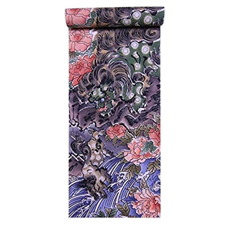 男物浴衣反物 No.536 獅子・牡丹柄・多色地(58807円)