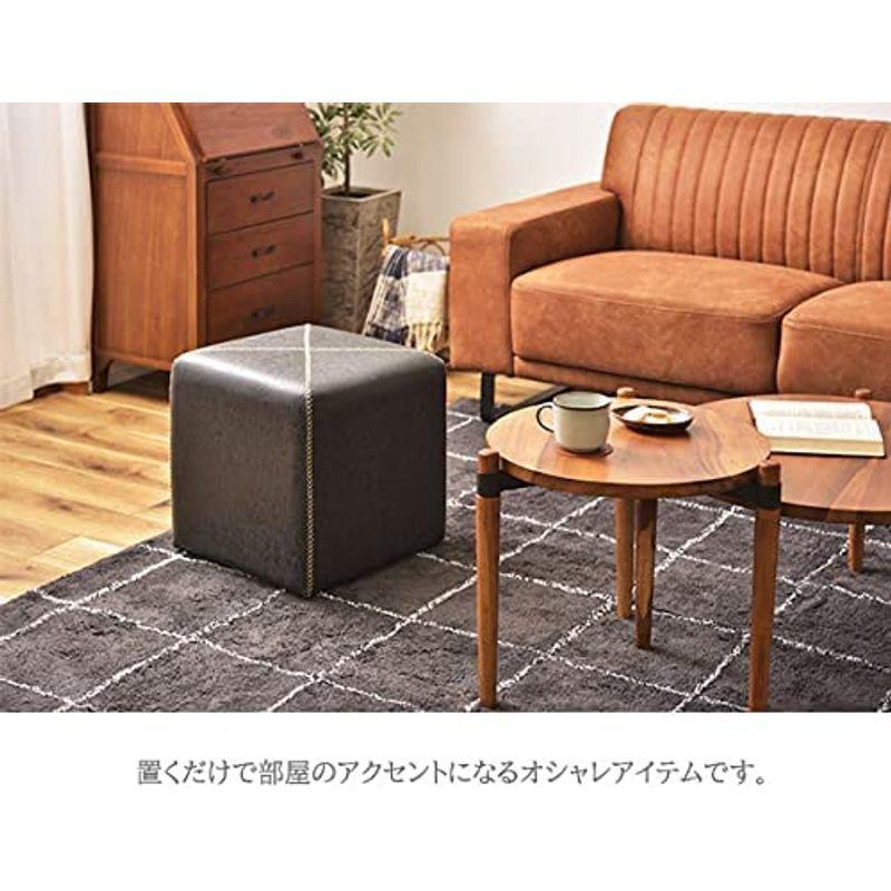 美品】ケイティ オットマン レザーテックス キャメル 【公式通販】