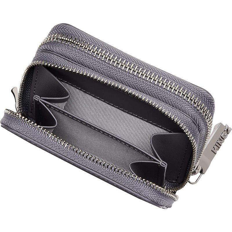 完動品 キングズ シボ型押し 小銭入れ付キーケース グレー 【2122001877】(12681円)