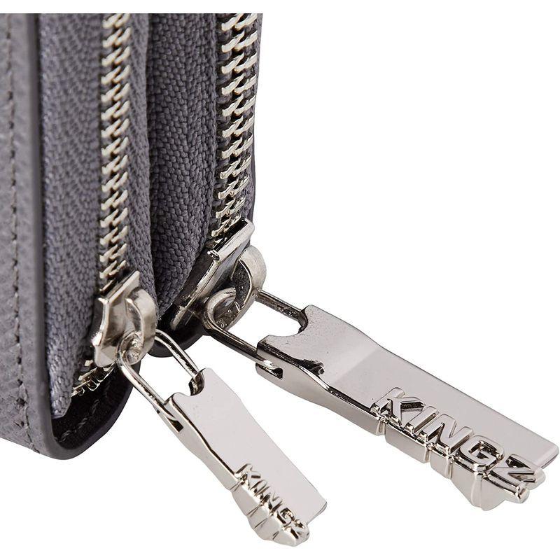 完動品 キングズ シボ型押し 小銭入れ付キーケース グレー 【2122001877】(12681円)