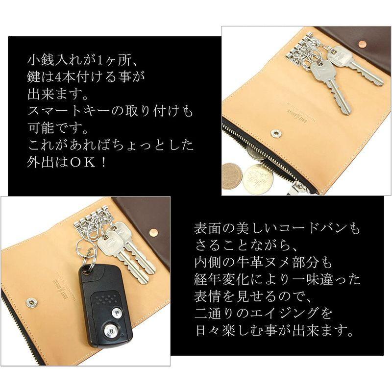 ブリットハウスBRITHOUSEコードバンCORDOVAN キーケース/小銭入れ付 KING OF LEATHERの称号を持つコードバン/キ OF キーケース/小銭入れ付 KING LEATHERの称号を持つコードバン/キ 　 サイズ レザー