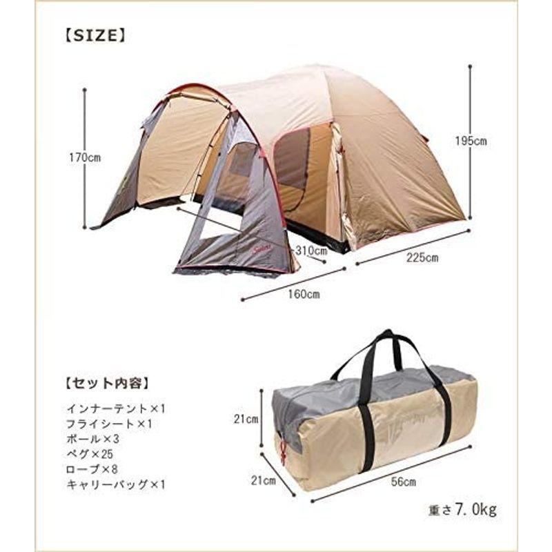 sokos(ソコス) テント 6人用 Solid Earth 6 ソコス テント 6人用 Solid Earth サイズ