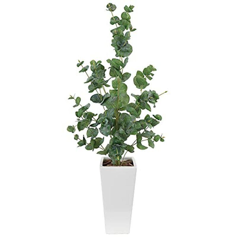 人気top トリプル フロストユーカリポット フェイクグリーン 神戸花物語 95cm Ct触媒 造花 観葉