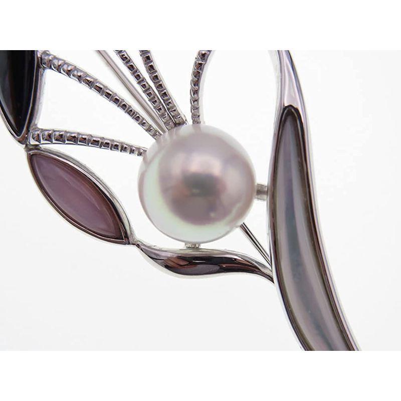 【新商品】 MPO アコヤ真珠ブローチ 約9.5mm ラウンド SV y-b-172 約9.5mm 縦/約7cm 横/約2.5cm SV y-b-172 【RI1256038221】(45380円)