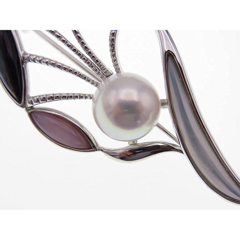 【新商品】 MPO アコヤ真珠ブローチ 約9.5mm ラウンド SV y-b-172 約9.5mm 縦/約7cm 横/約2.5cm SV y-b-172 【RI1256038221】(45380円)