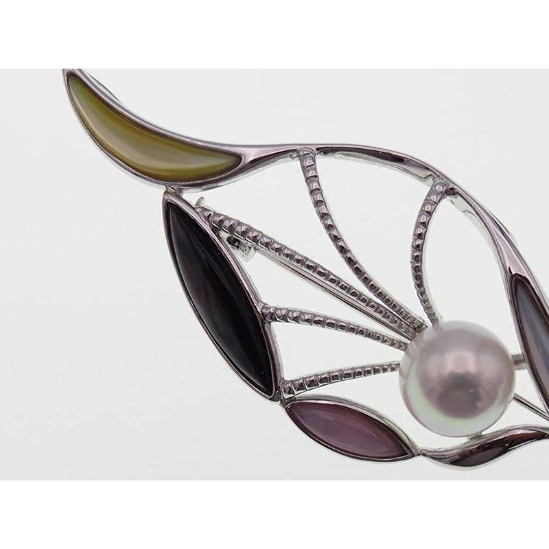 【新商品】 MPO アコヤ真珠ブローチ 約9.5mm ラウンド SV y-b-172 約9.5mm 縦/約7cm 横/約2.5cm SV y-b-172 【RI1256038221】(45380円)