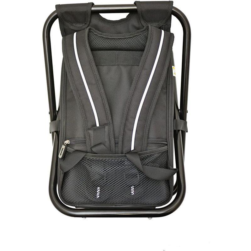 イスパック アウトドア 椅子付き リュック 2WAY ペットボトルポケット付き IS-4WD11 ブラック ナイロン アウトドア 椅子付き リュック 2WAY ペットボトルポケット付き IS 4WD11 ブラック