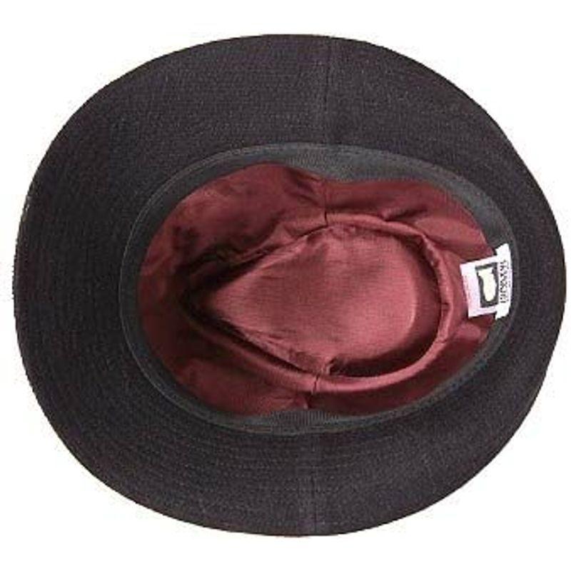 ガリュー・プラネットウールスラブの中折ハット(ブラック) プラネットウールスラブの中折ハット ブラック 　