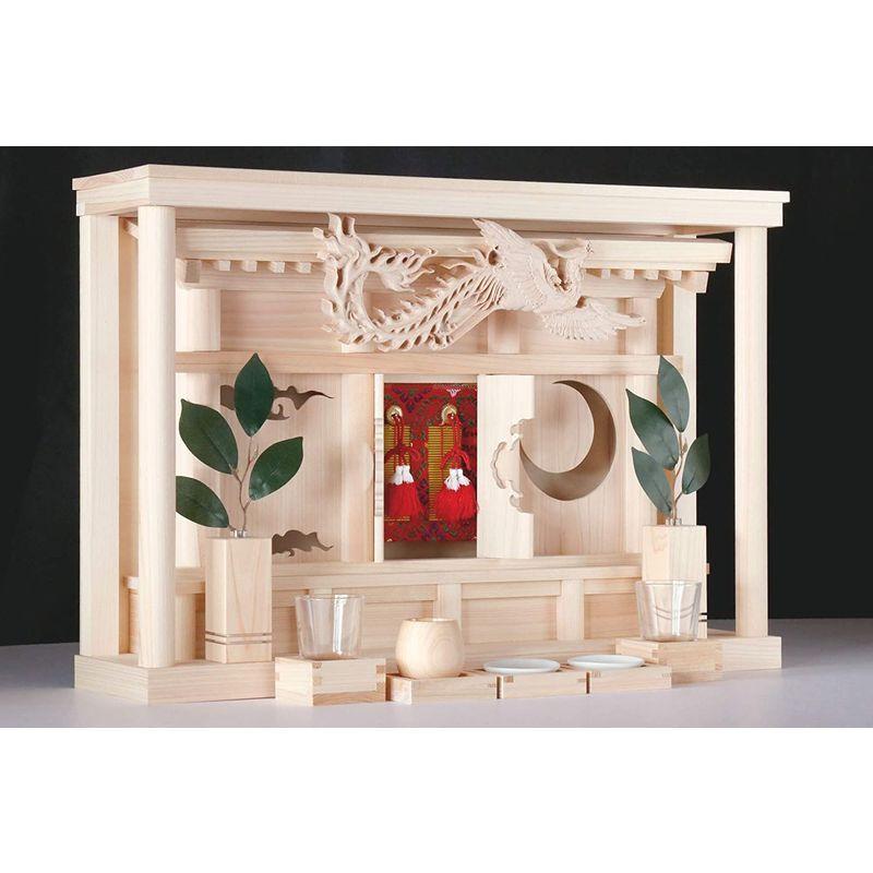 【〜6/6まで出品】 神棚 モダン セット 花鳥風月 鳳凰の聖域 ITSUKI 桧製 神具付き 【LWH7689273162】(27781円)