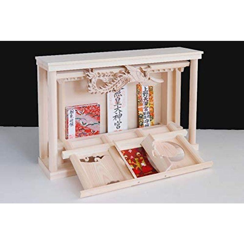 【〜6/6まで出品】 神棚 モダン セット 花鳥風月 鳳凰の聖域 ITSUKI 桧製 神具付き 【LWH7689273162】(27781円)