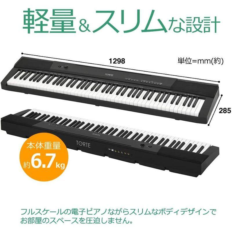 TORTE TDP-88 電子ピアノ 88鍵盤 フルスケール 140ボイス | www